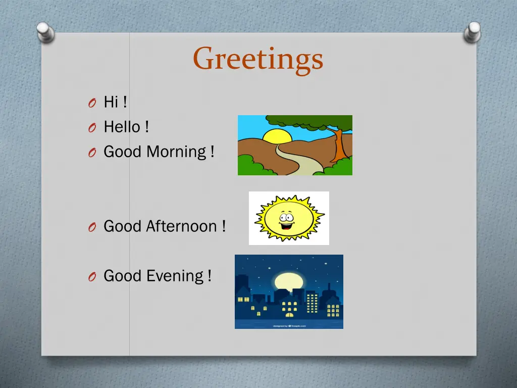 greetings