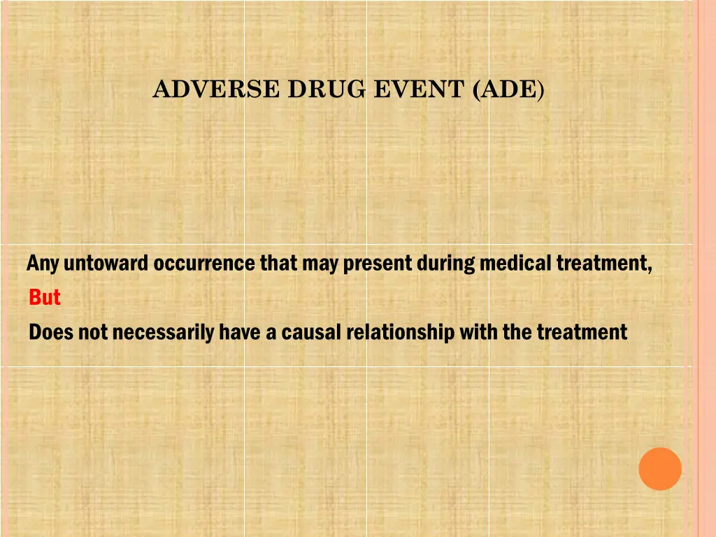 adverse drug event ade