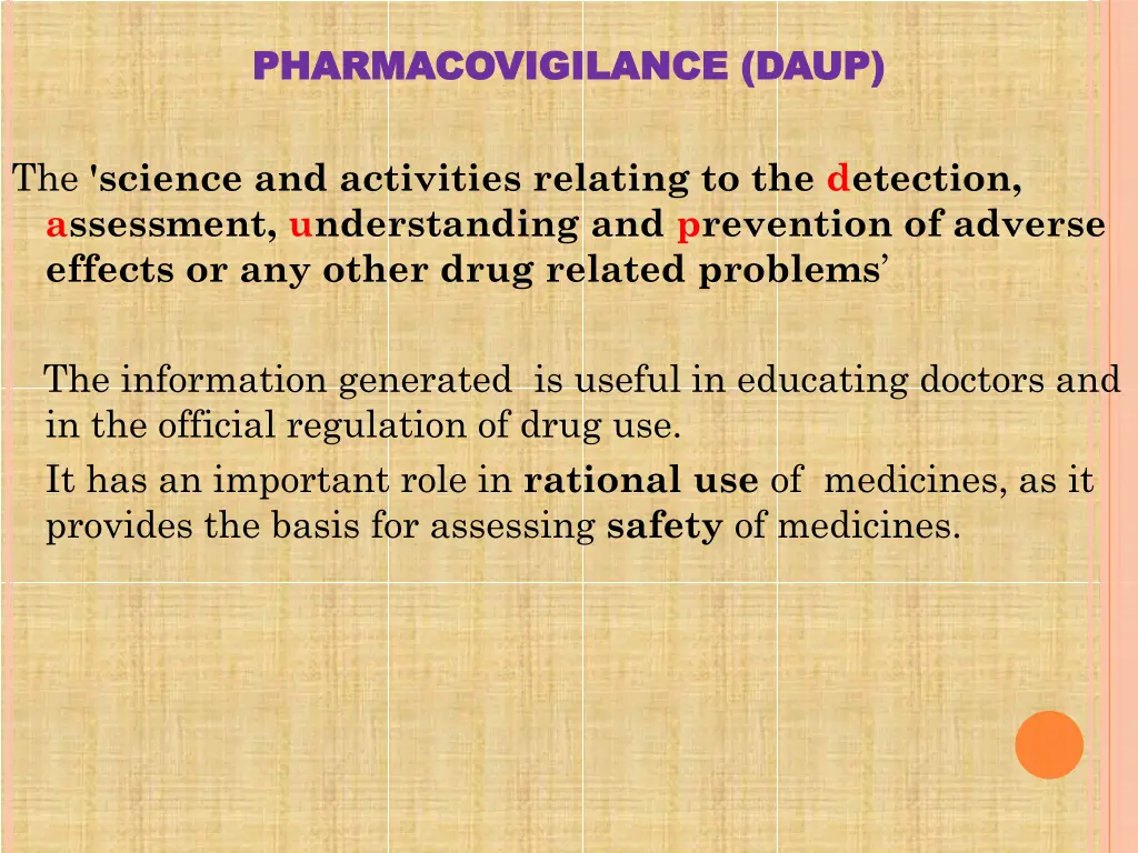pharmacovigilance daup pharmacovigilance daup