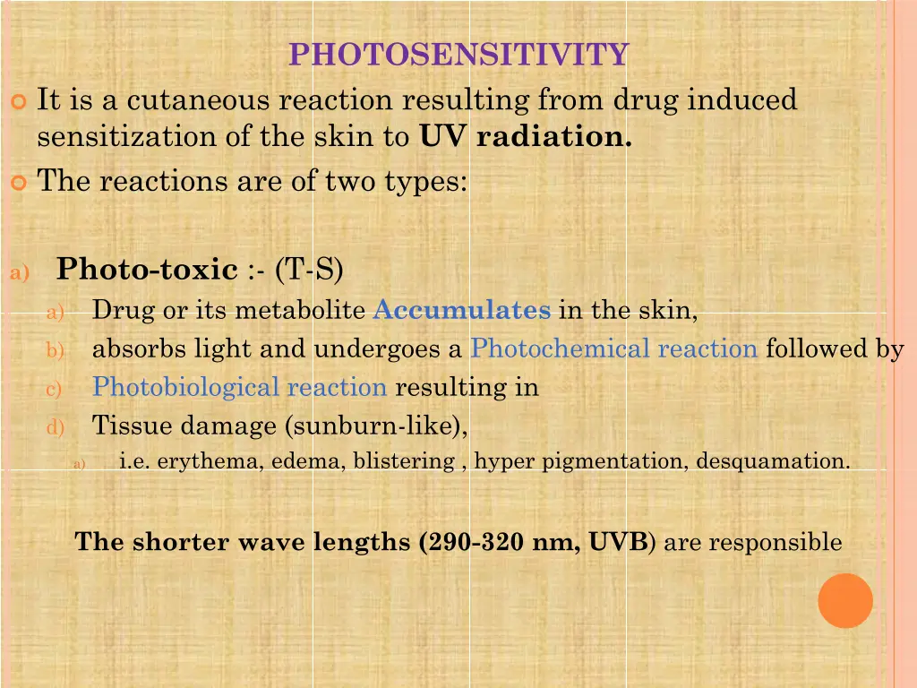 photosensitivity