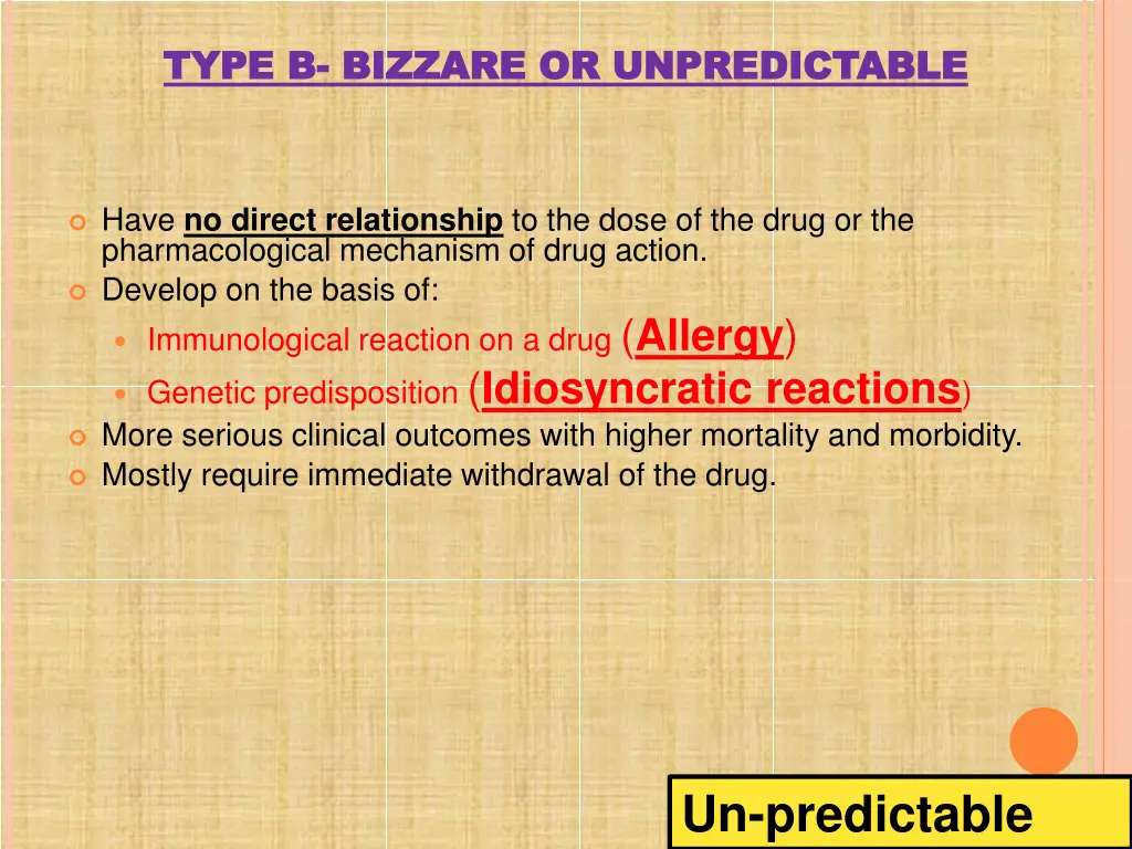 type b type b bizzare or unpredictable bizzare