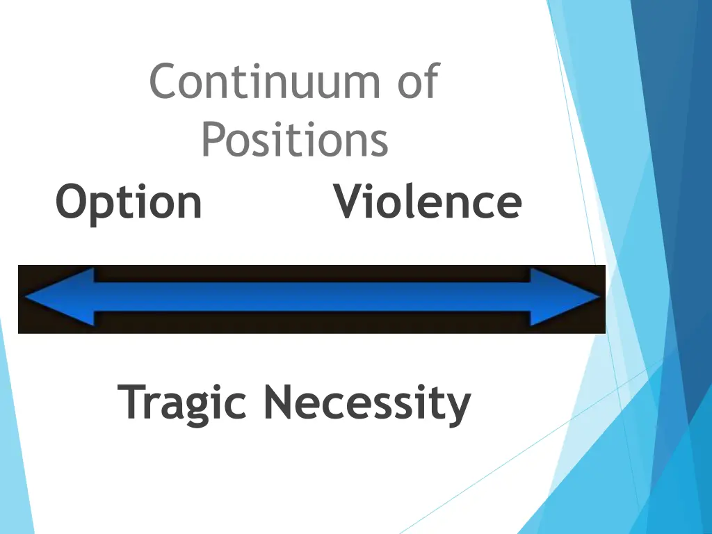 continuum of positions option