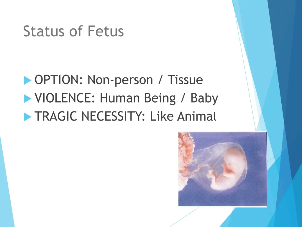 status of fetus