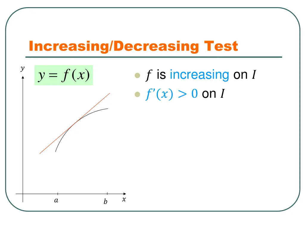 increasing decreasing test 2