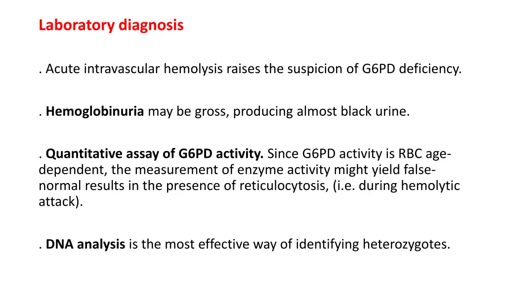 laboratory diagnosis