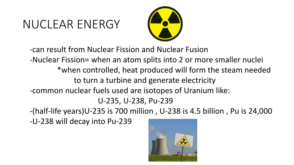 nuclear energy