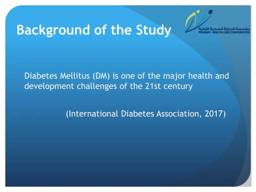 background of the study