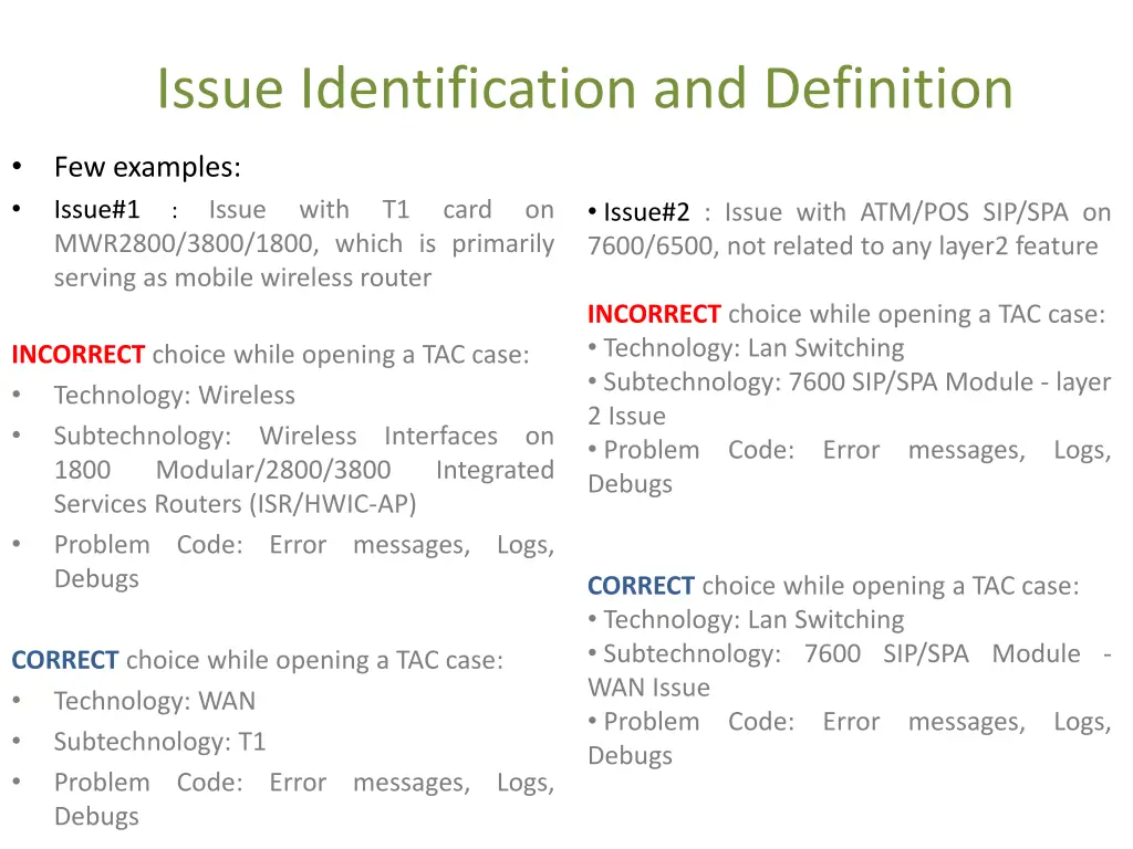 issue identification and definition 2