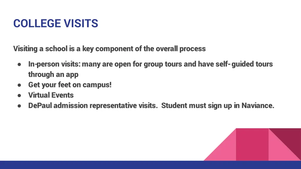 college visits