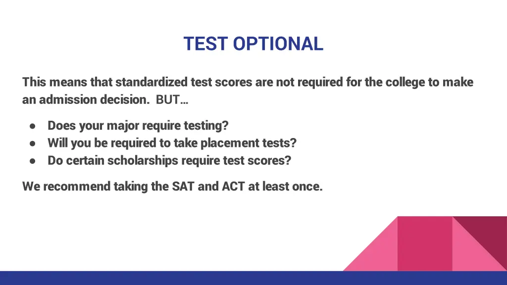 test optional