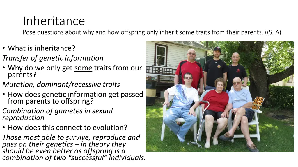 inheritance pose questions about 1