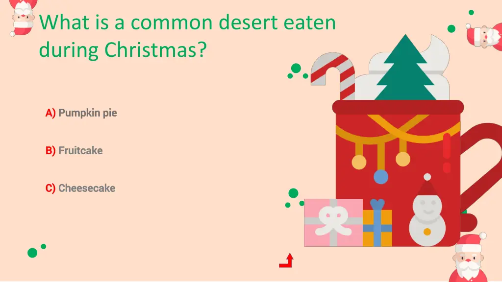 what is a common desert eaten during christmas