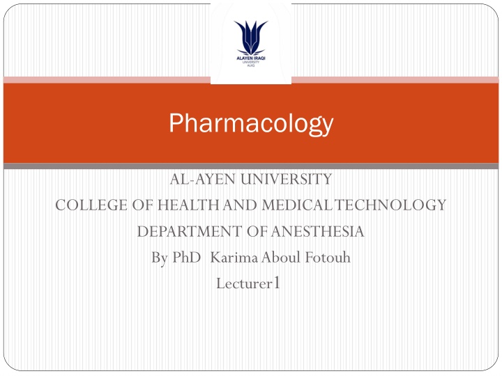 pharmacology