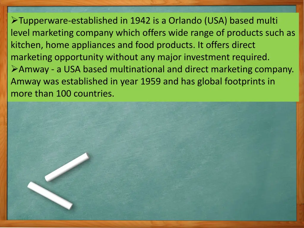 tupperware established in 1942 is a orlando