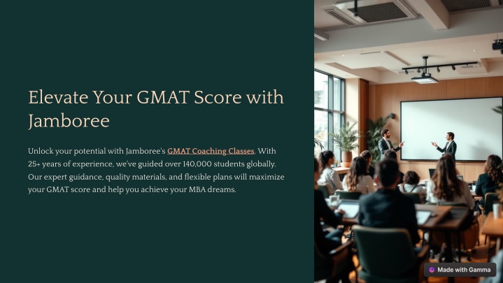 elevate your gmat score with jamboree