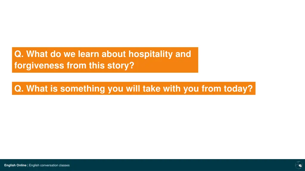 q what do we learn about hospitality