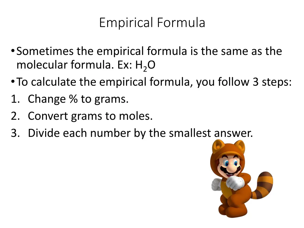 empirical formula