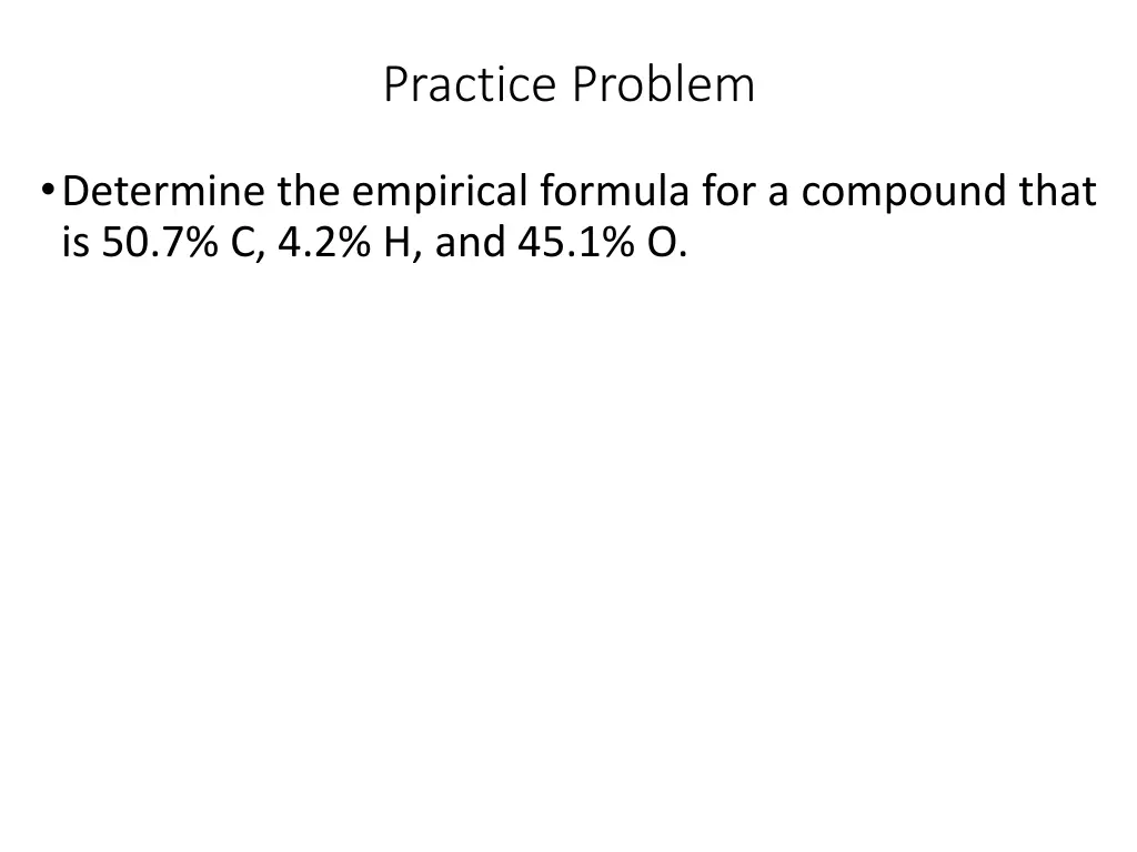 practice problem