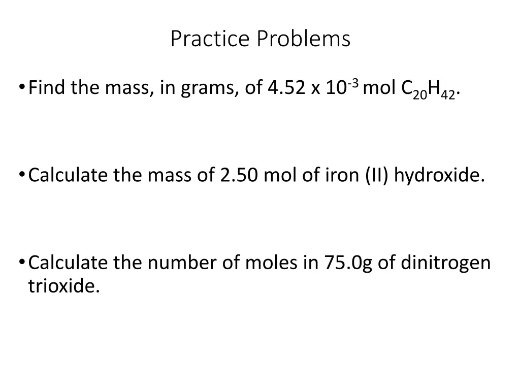 practice problems 3