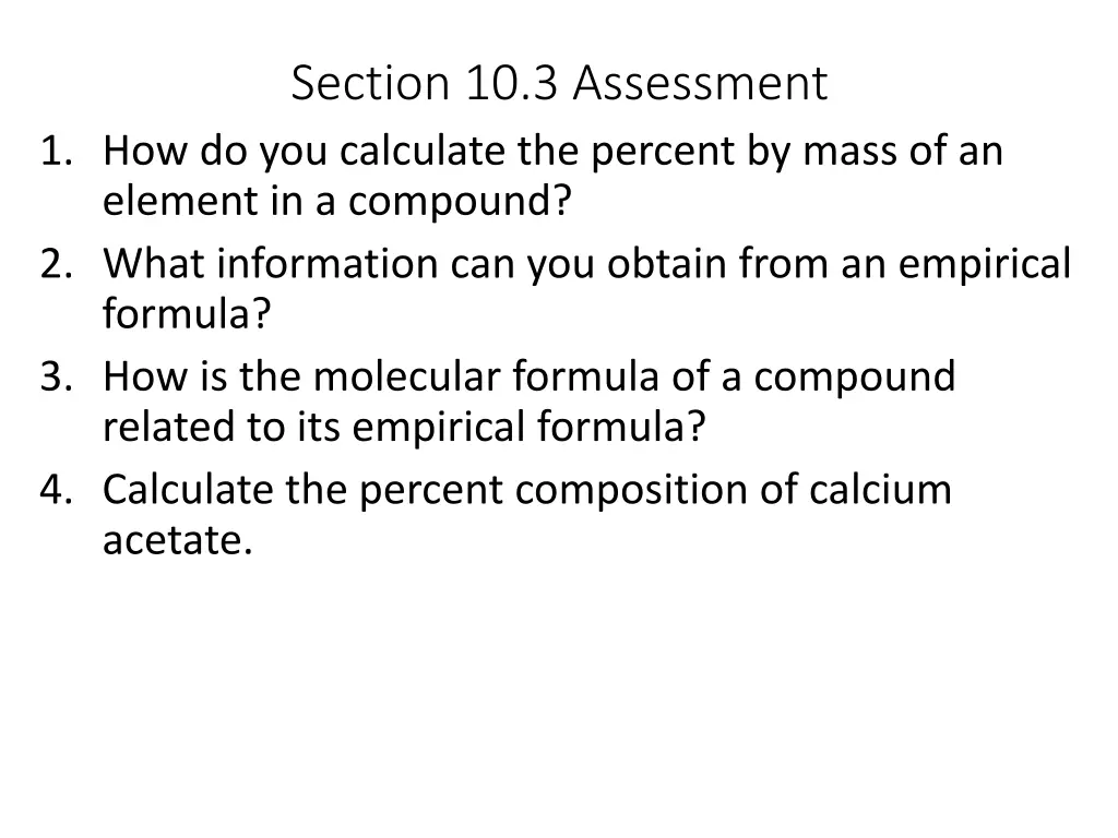 section 10 3 assessment 1 how do you calculate