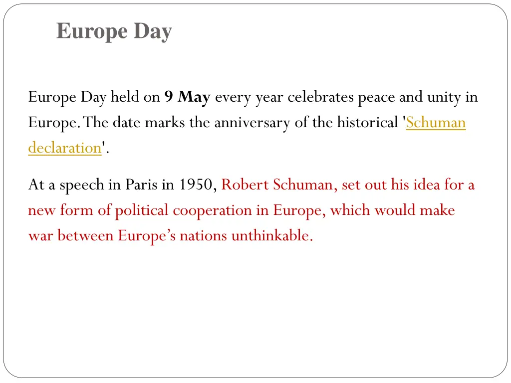 europe day