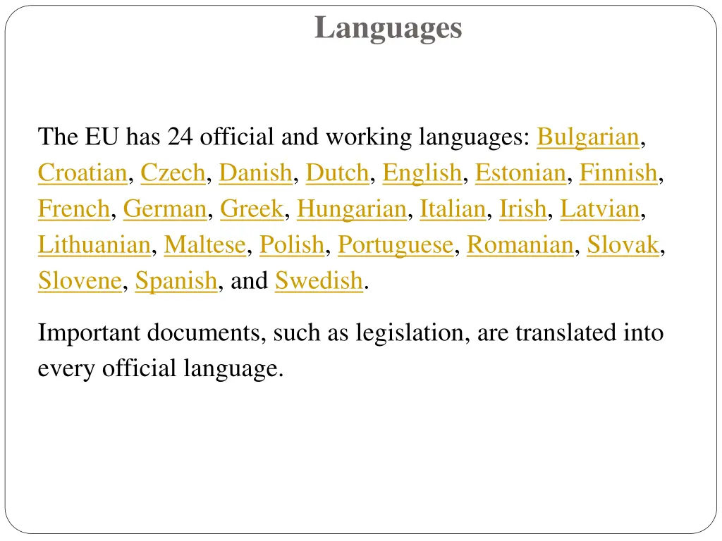 languages