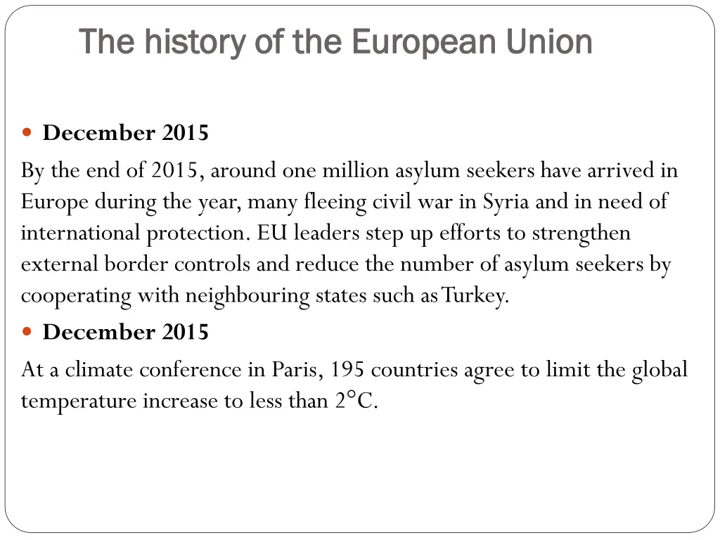 the history of the european union the history 10