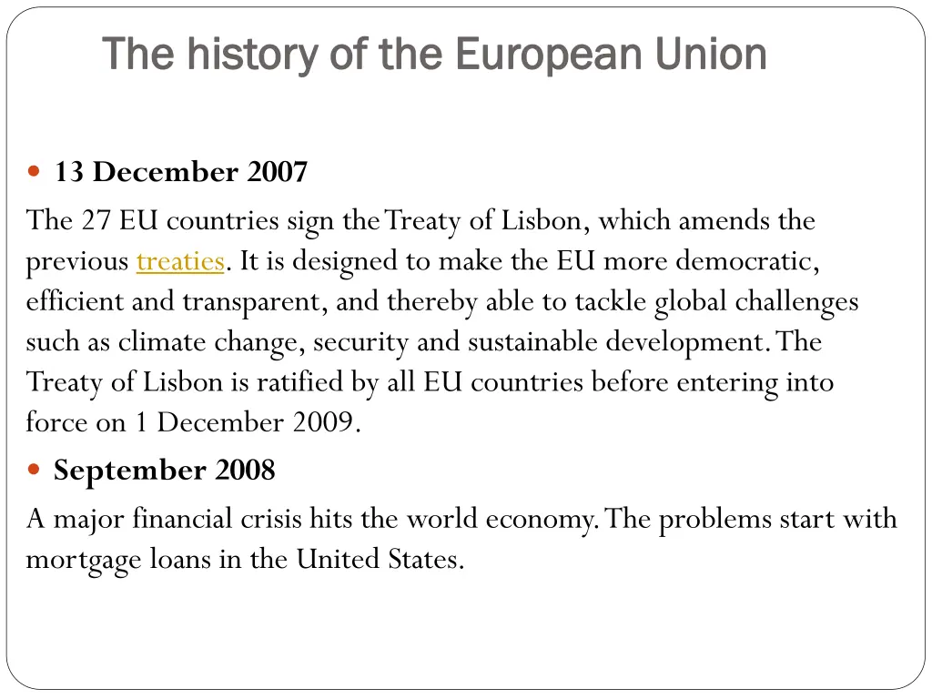 the history of the european union the history 8