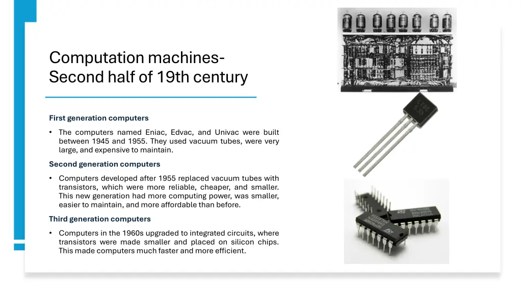 computation machines second half of 19th century