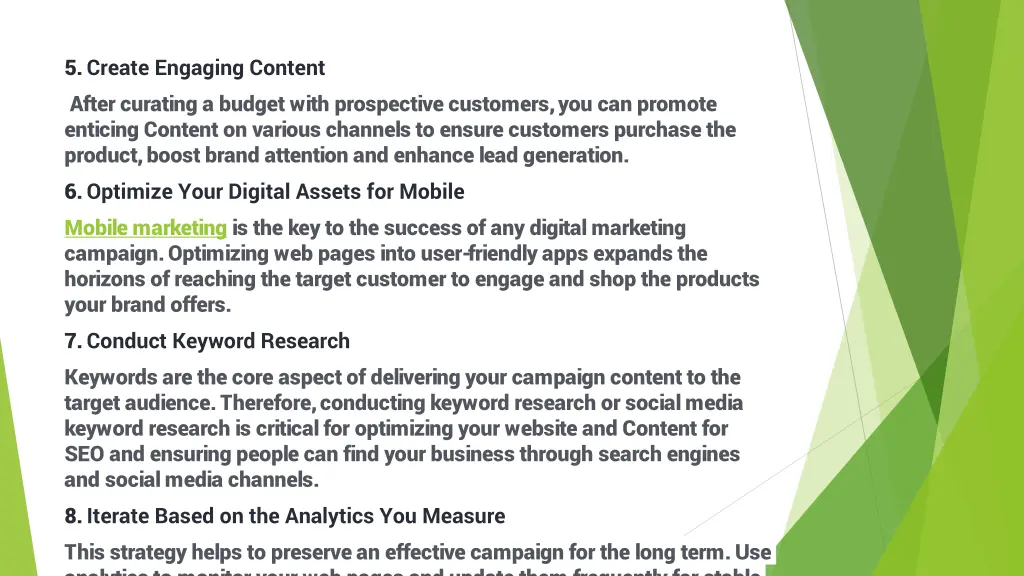 5 create engaging content after curating a budget