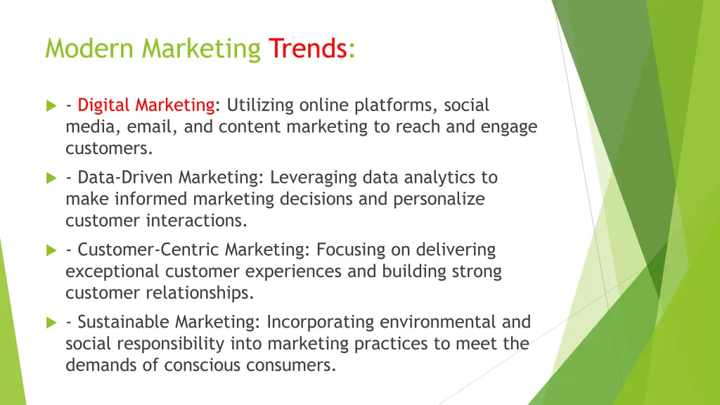 modern marketing trends