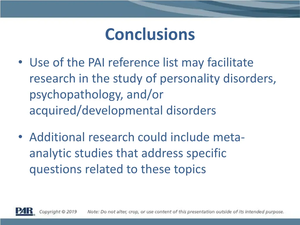 conclusions