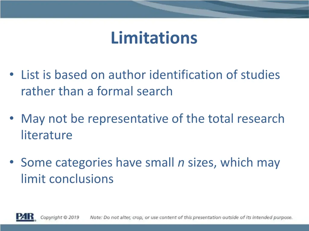 limitations