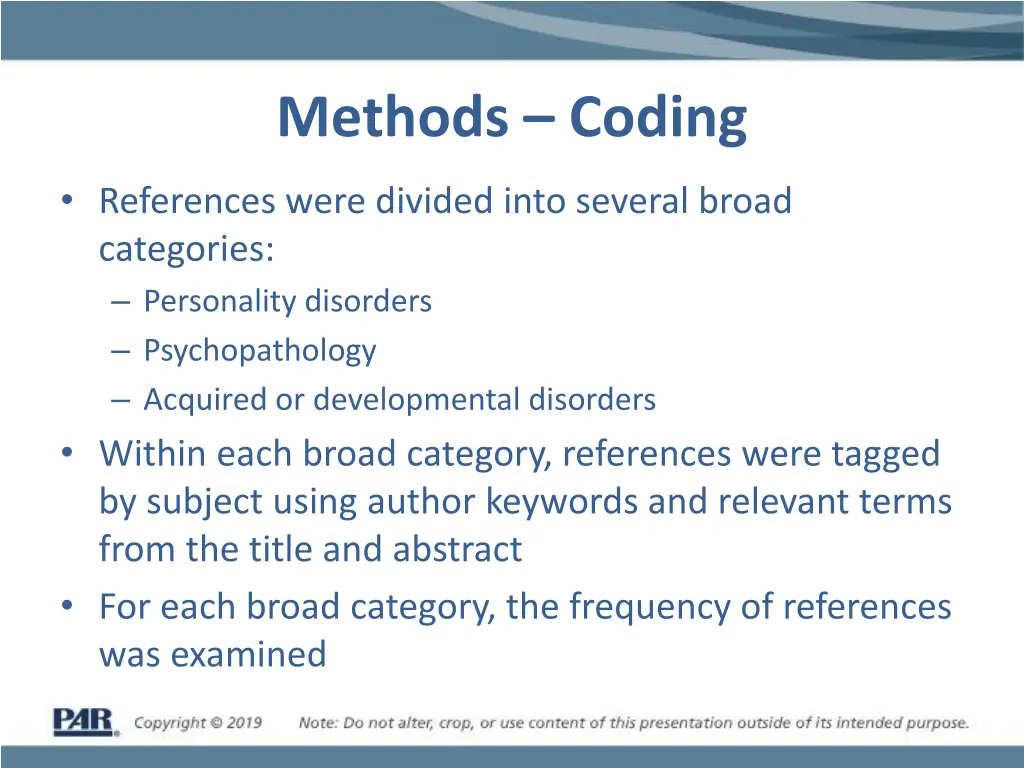 methods coding