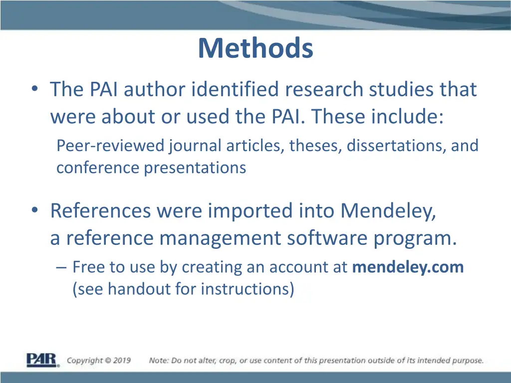 methods