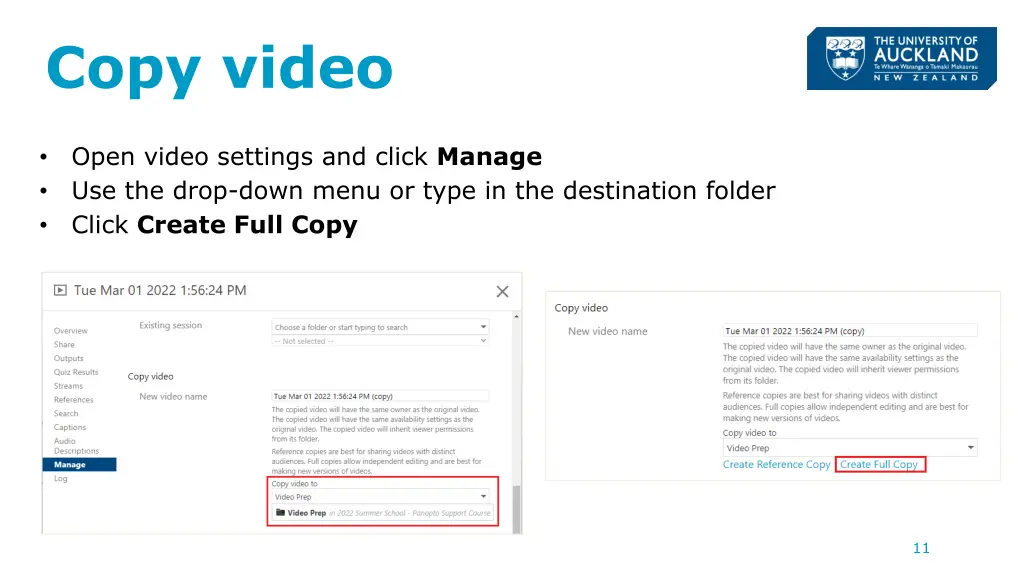 copy video