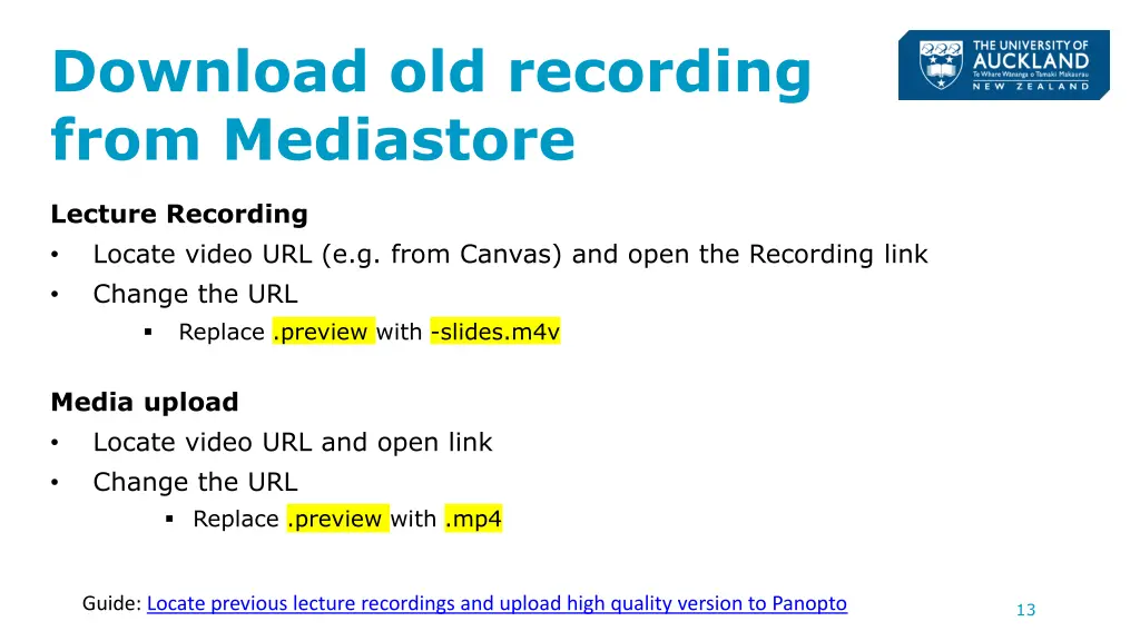 download old recording from mediastore