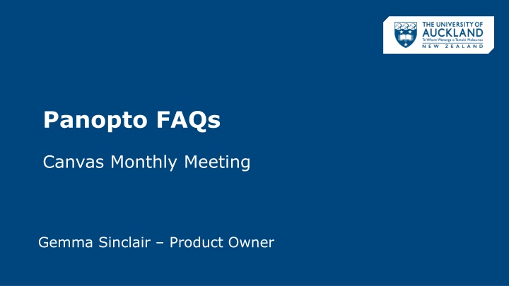 panopto faqs
