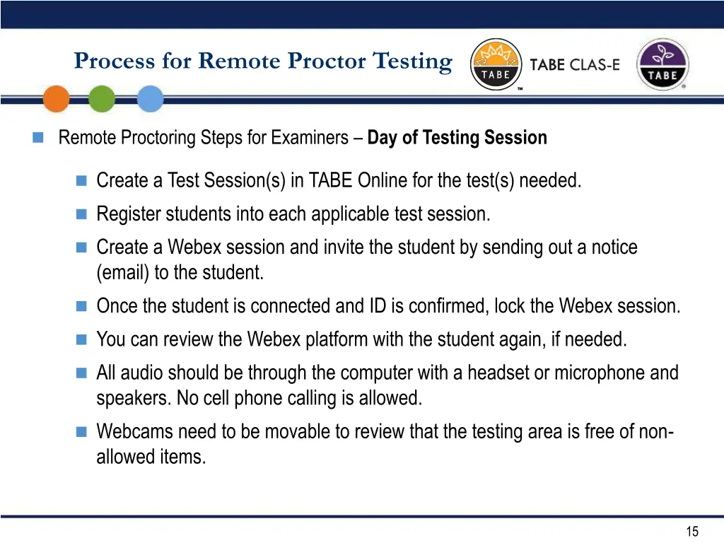 process for remote proctor testing 5