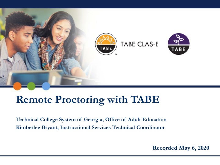 remote proctoring with tabe