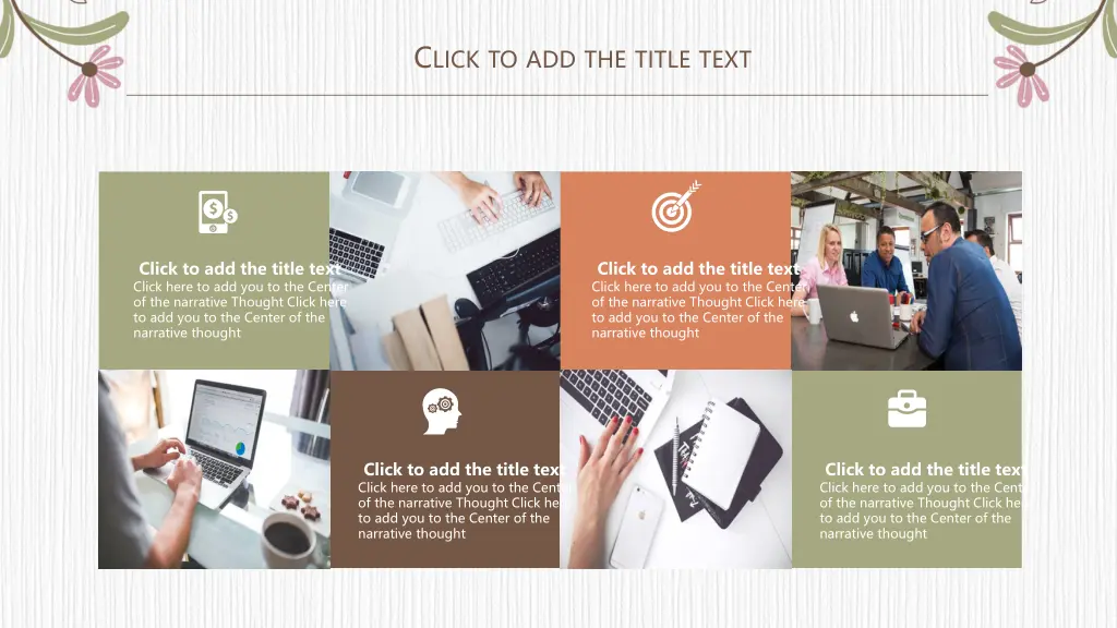 c lick to add the title text 19