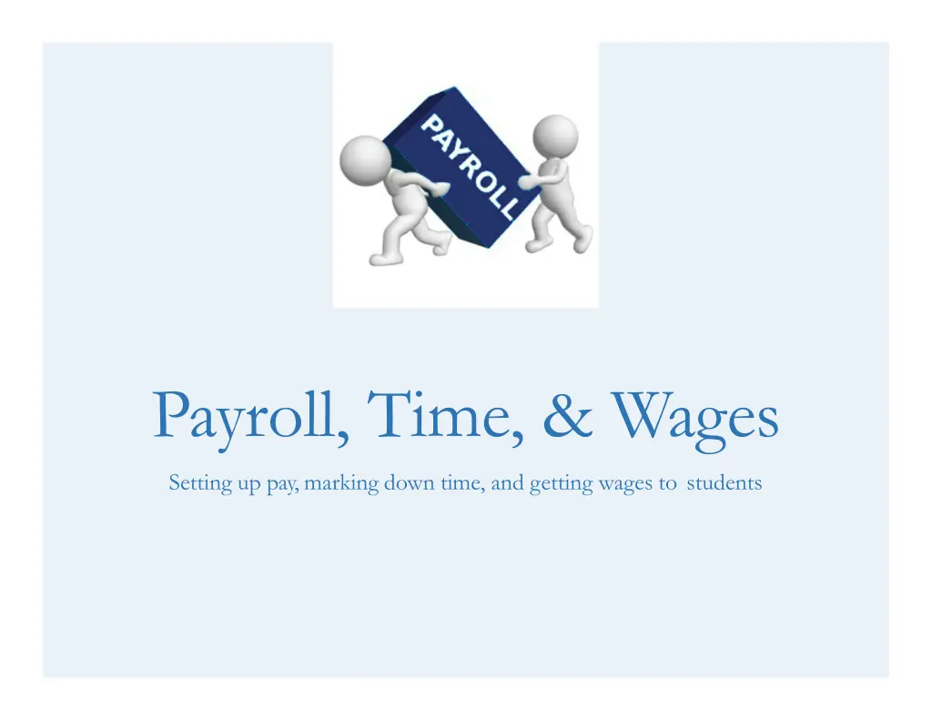payroll time wages