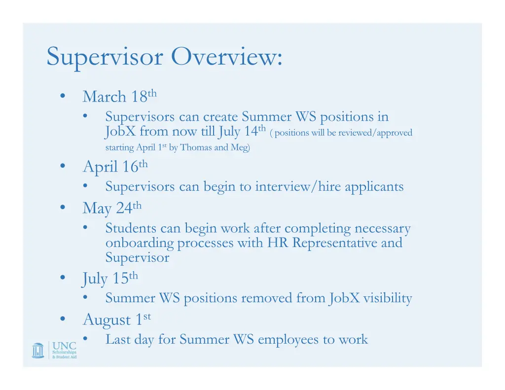 supervisor overview