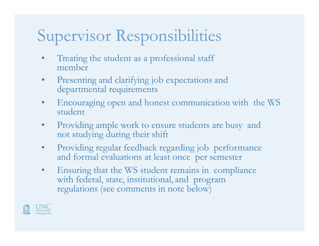 supervisor responsibilities 1