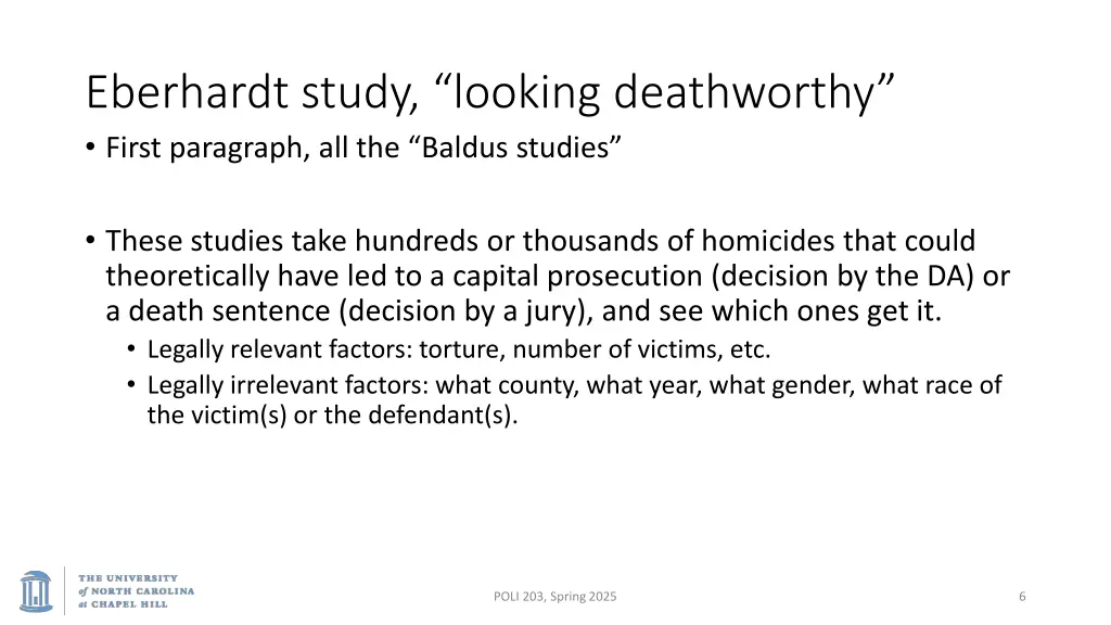 eberhardt study looking deathworthy first
