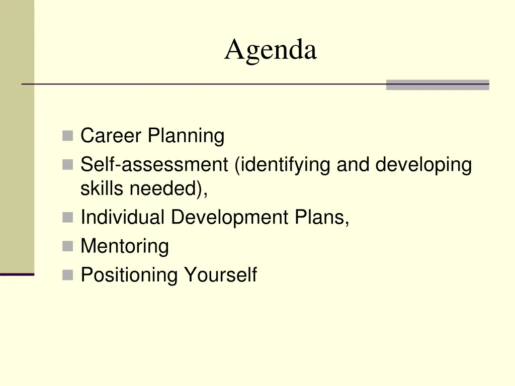 agenda