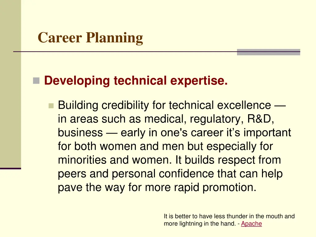 career planning 1