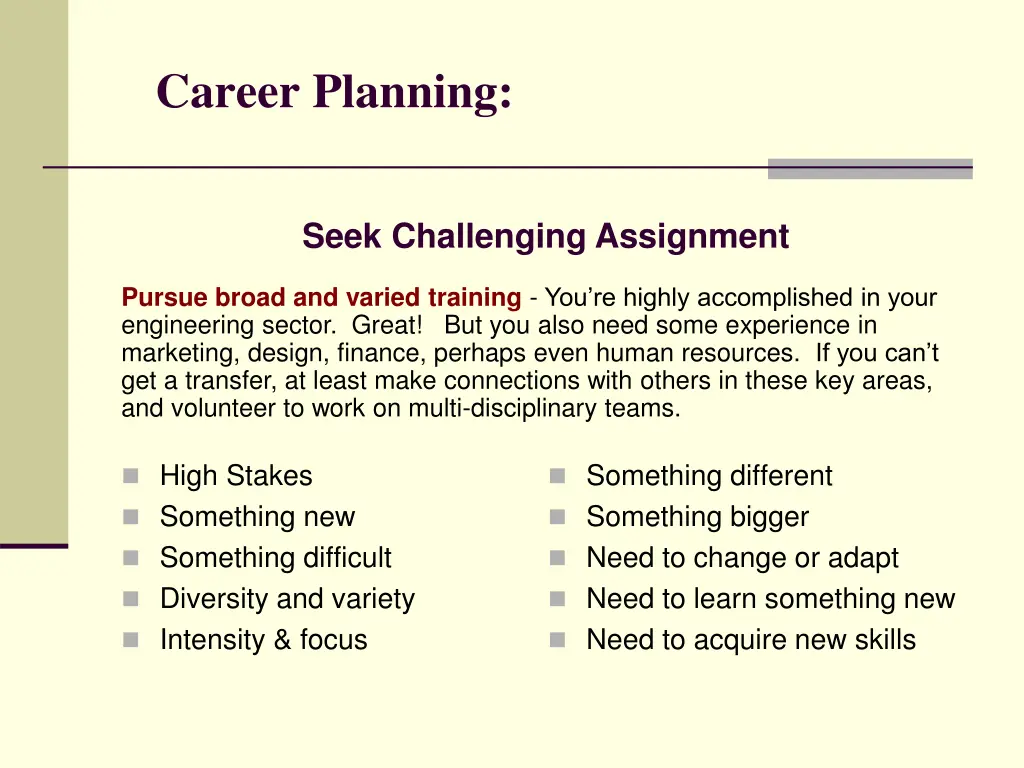 career planning 2