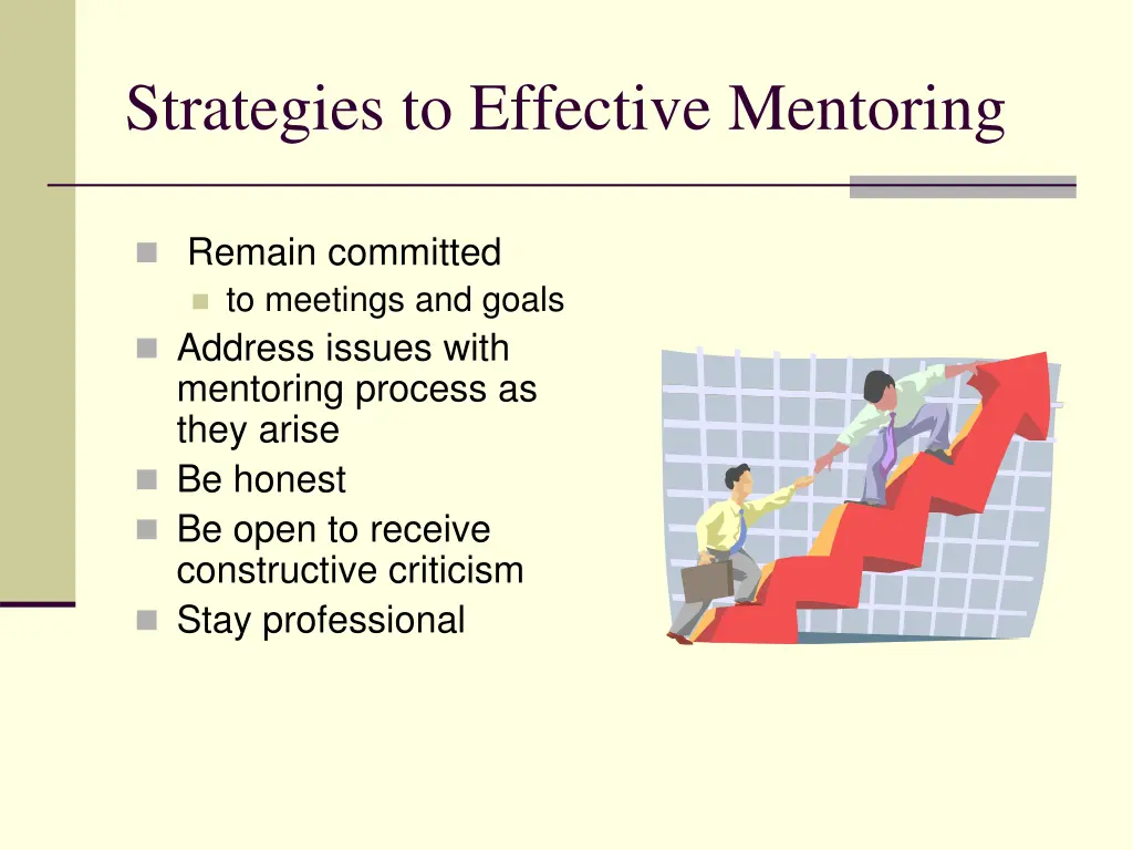 strategies to effective mentoring