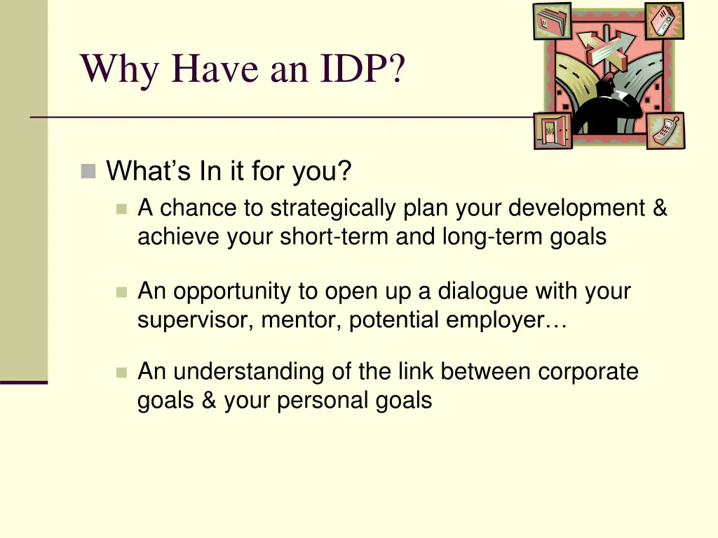 why have an idp